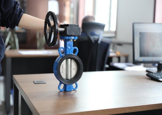 Dn100 Emdp Seat Wafer Butterfly Valve Turbine Operation Without Pin