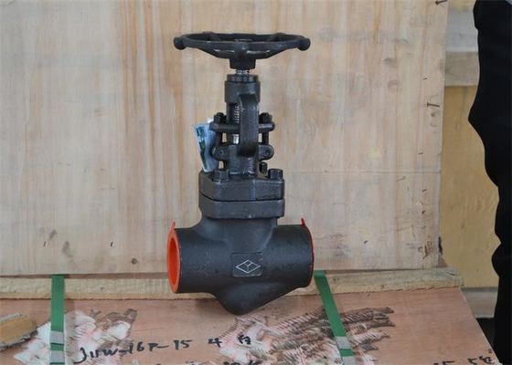 Black Flanged Globe Valve A105 For Water Oil Gas DN15~DN50 Welding End